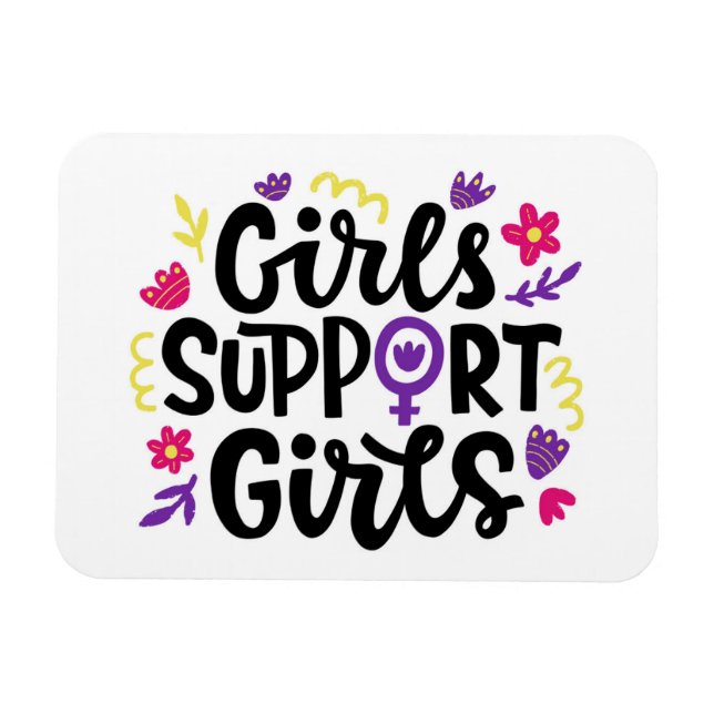 Magnet Flexible Girls Support Girls (Horizontal)