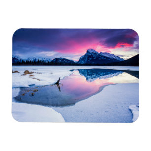 Magnet Flexible Glace et neige Mt. Rundle, Canada