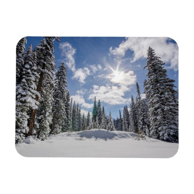 Magnet Flexible Glace et neige | Sunrise Winter Snow Alberta, Cana (Horizontal)