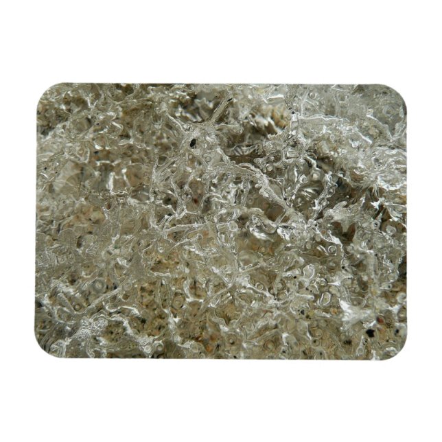Magnet Flexible Glace glaciaire Texture nature Abstraite (Horizontal)