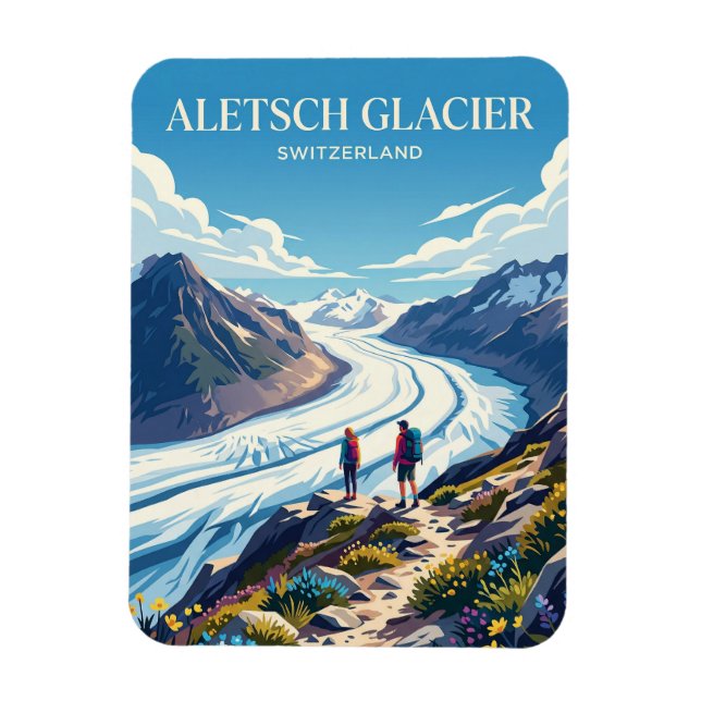 Magnet Flexible Glacier d'Aletsch Suisse (Vertical)