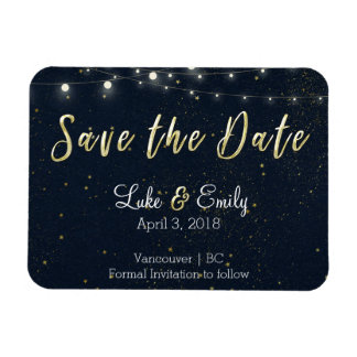 Magnet Flexible Glamour de minuit Enregistrer la date