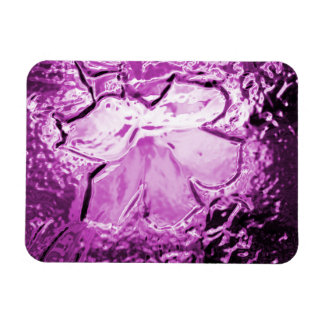 Magnet Flexible Glass Flower Purple