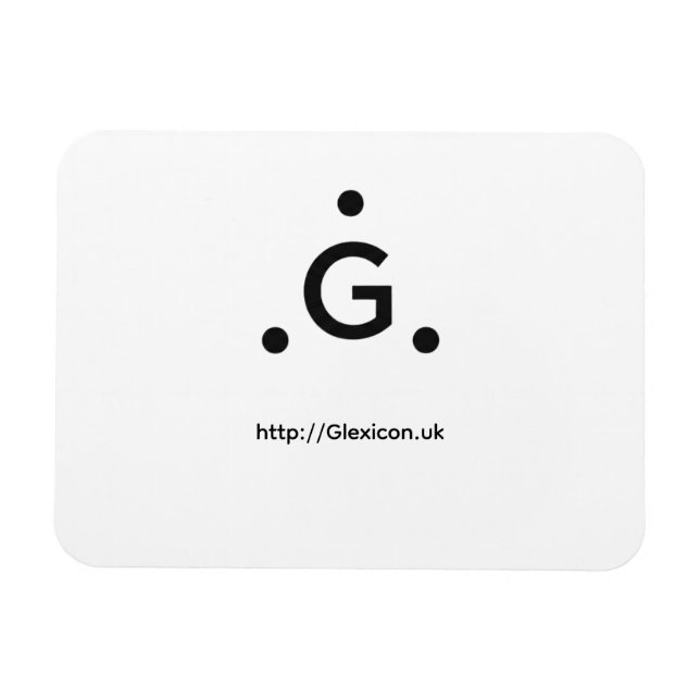 Magnet Flexible Glexicon UK Photo  (Horizontal)