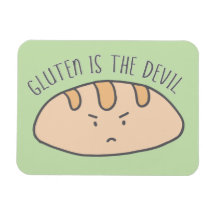 Gluten drôle est le gluten diable sans gluten