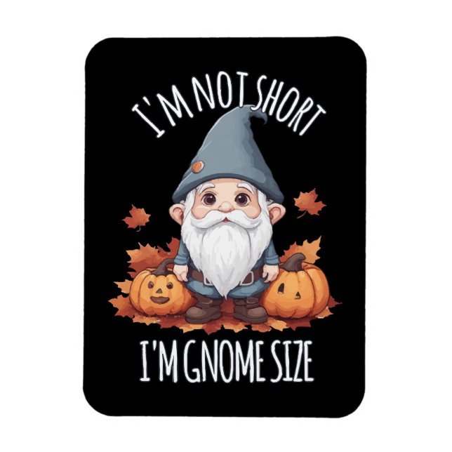 Magnet Flexible Gnome mignon fantaisiste en automne (Vertical)