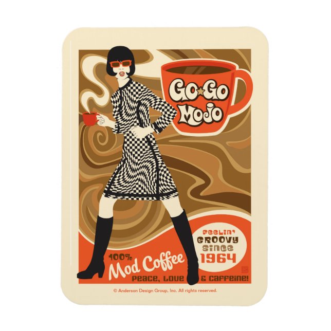 Magnet Flexible Go Mojo Coffee (Vertical)