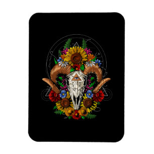 Magnet Flexible Goat Skull