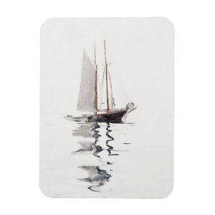 Magnet Flexible Goélette à deux mâts avec Dory par Winslow Homer