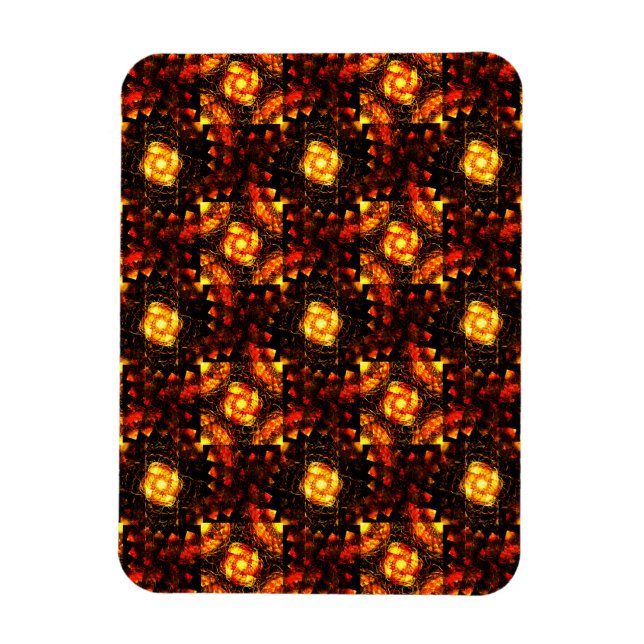 Magnet Flexible Gold Modern Boho Elegant Abstract Art Pattern #506 (Vertical)