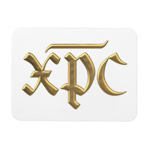 Magnet Flexible Golden "3-D" XPC symbol
