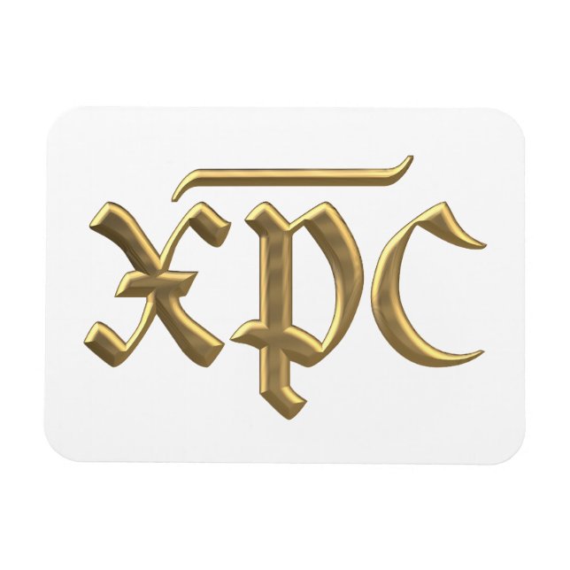 Magnet Flexible Golden "3-D" XPC symbol (Horizontal)