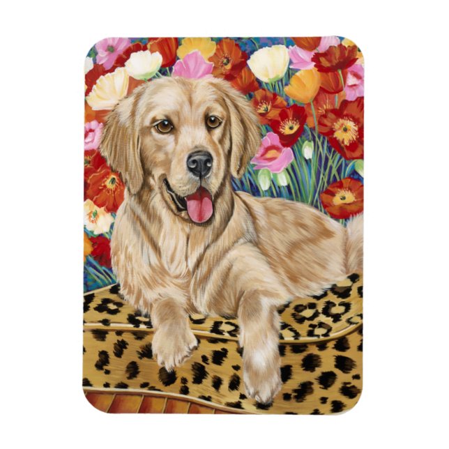 Magnet Flexible Golden Boy Retriever (Vertical)