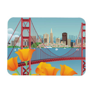 Magnet Flexible Golden gate bridge San Francisco, CA