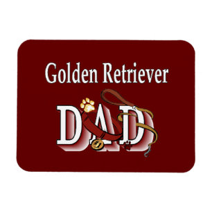 Magnet Flexible Golden Retriever Papa