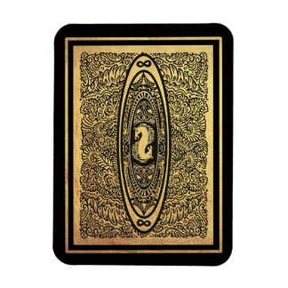 Magnet Flexible Golden Seahorse Mandala - Ornate Infinity Design
