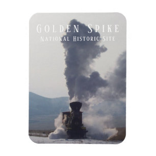 Magnet Flexible Golden Spike NHS, Utah Steam Engine, "Jupiter"