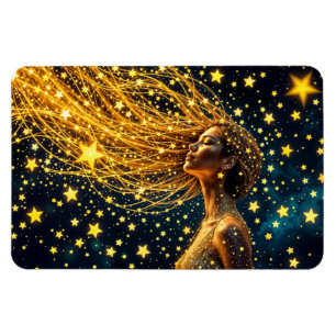 Magnet Flexible Golden stardust mode beauté fille ciel brillant