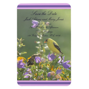 Magnet Flexible Goldfinch Spring Garden Wedding