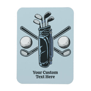 Magnet Flexible Golf du texte et des couleurs personnalisés