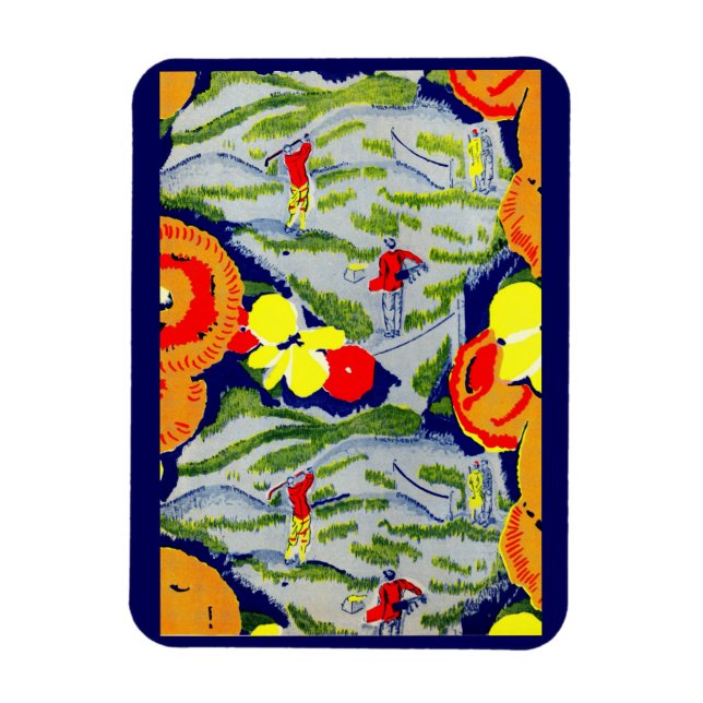 Magnet Flexible golf et fleurs (Vertical)
