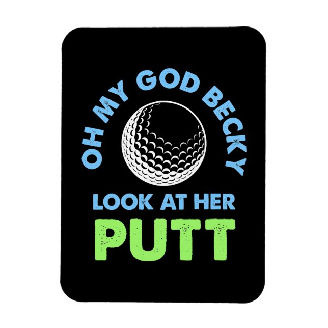 Magnet Flexible Golfer Oh Mon Dieu (Vertical)