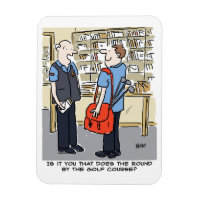 Golfer Postman aime le dessin sur le golf