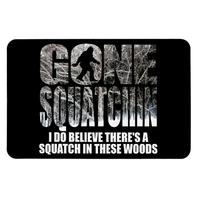 Magnet Flexible Gone Squatchine **Special Winter Edition** (Horizontal)