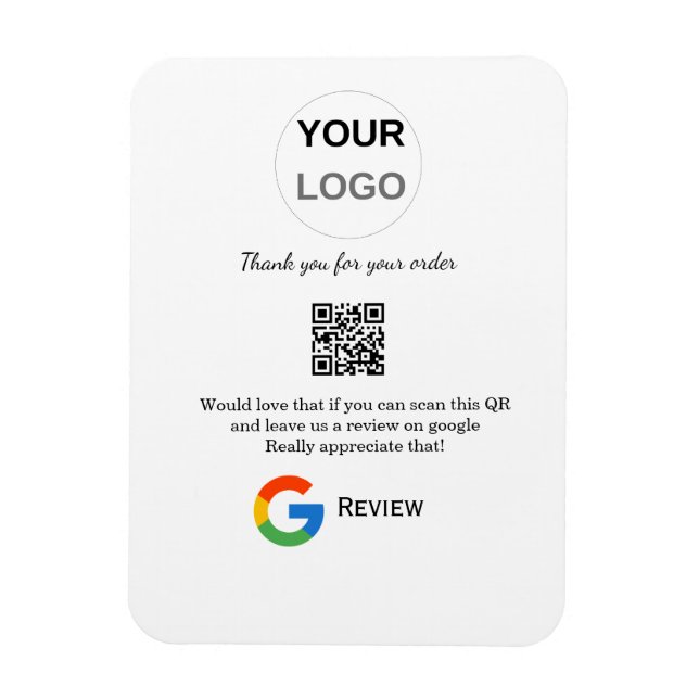 Magnet Flexible Google examen logo de l'entreprise Analyser QR exa (Vertical)