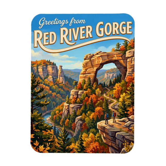 Magnet Flexible Gorge de la rivière Rouge États-Unis (Vertical)
