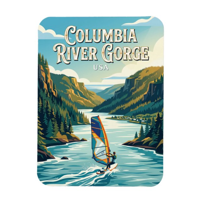 Magnet Flexible Gorge du fleuve Columbia États-Unis (Vertical)