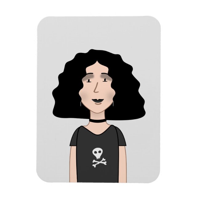 Magnet Flexible Goth girl (Vertical)