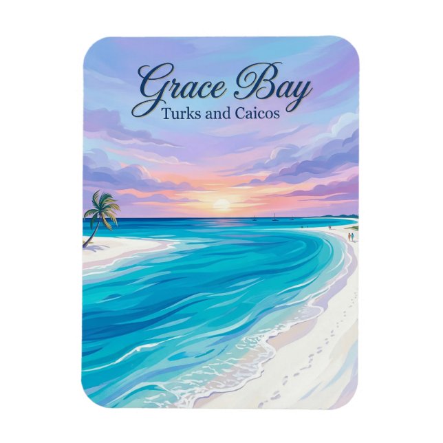 Magnet Flexible Grace Bay Îles Turques-et-Caïques (Vertical)