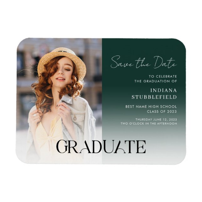 Magnet Flexible Grad 2023 Photo Graduation Save the Date (Horizontal)