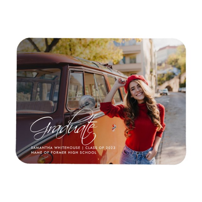 Magnet Flexible Grad 2025 Photo Graduation Faire-part (Horizontal)