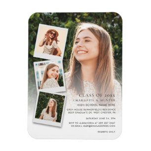 Magnet Flexible Graduation Photo Collage Open House 2024 Party
