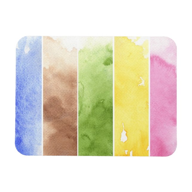 Magnet Flexible grand arrière - plan aquarelle - aquarelle peintur (Horizontal)