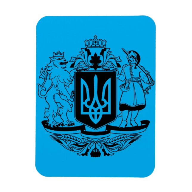 Magnet Flexible Grand blason de l'Ukraine (Vertical)