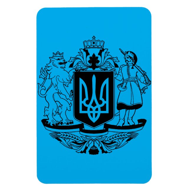 Magnet Flexible Grand blason de l'Ukraine (Vertical)