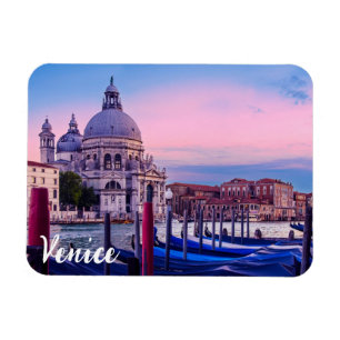 Magnet Flexible Grand Canal avec gondoles et église à Venise