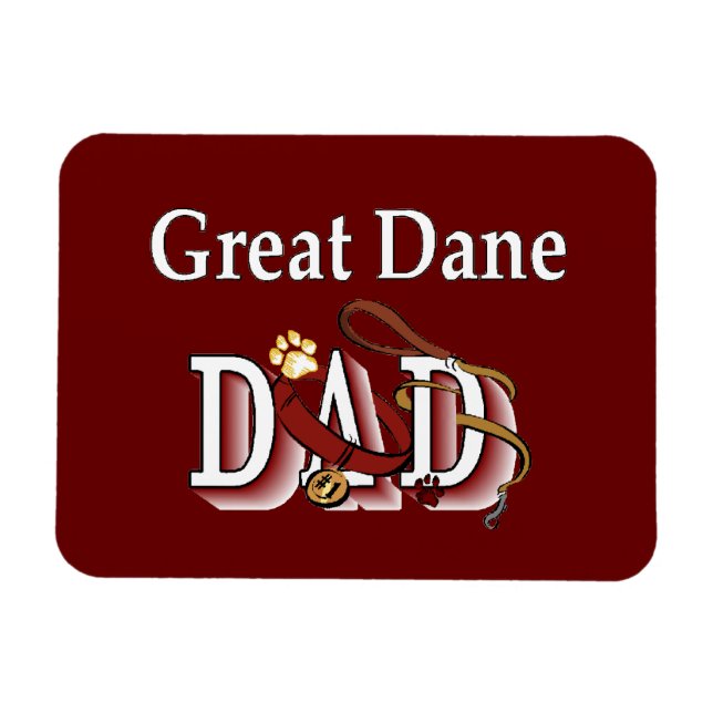 Magnet Flexible Grand Dane Papa (Horizontal)