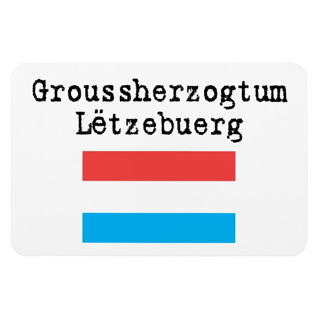 Magnet Flexible Grand-Duché de Luxembourg aimant flexible (Horizontal)