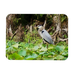 Magnet Flexible Grand héron bleu