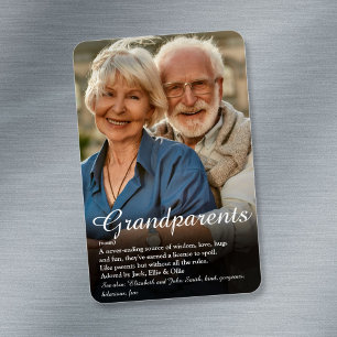 Magnet Flexible Grand-parents Photo Fun Citation Définition