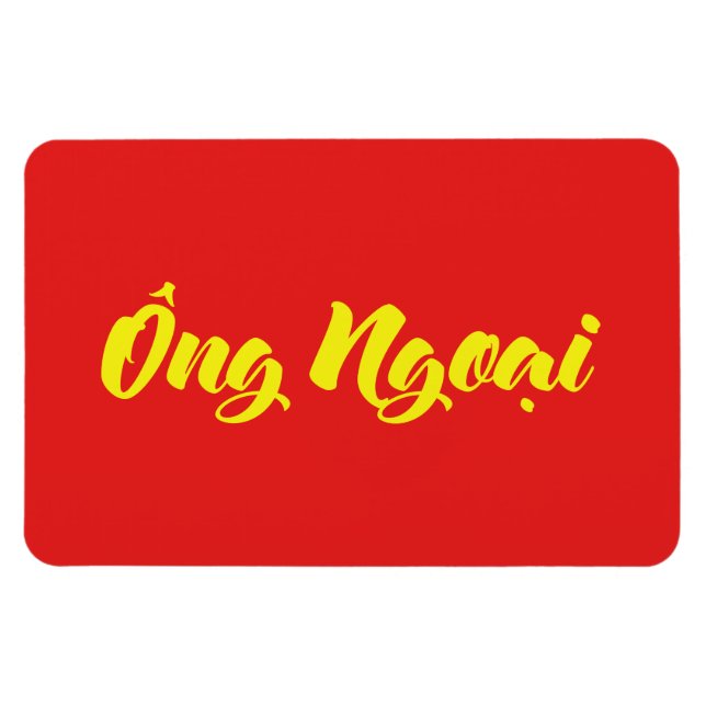 Magnet Flexible Grand-père vietnamien (maternel) - Ông Ngobao (Horizontal)