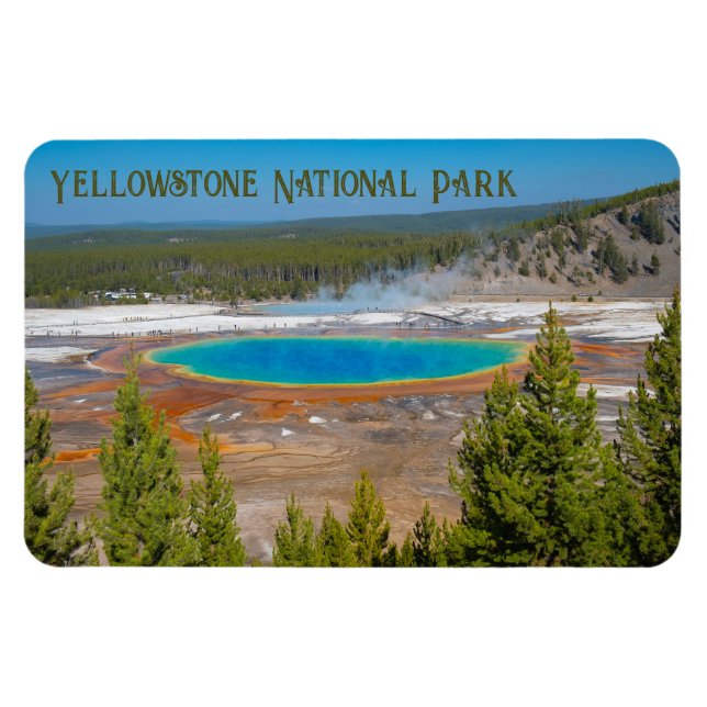 Magnet Flexible Grand Prismatic Spring Parc national de Yellowston (Horizontal)