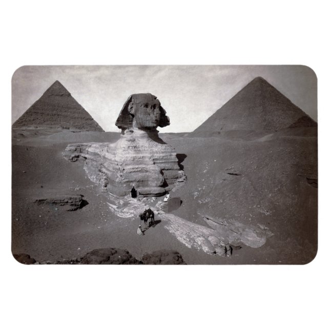 Magnet Flexible Grand sphinx de Gizeh Necropolis et Pyramides (Horizontal)