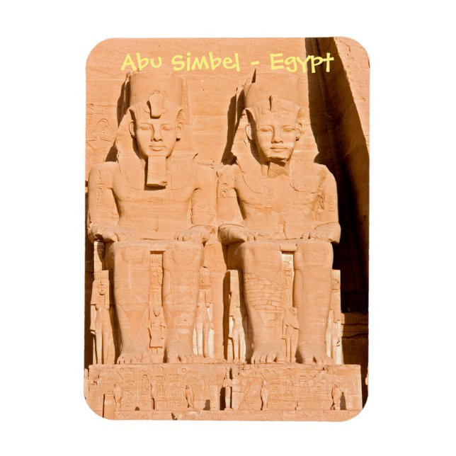 Magnet Flexible Grand Temple d'Abou Simbel - Ramses II - Egypte (Vertical)