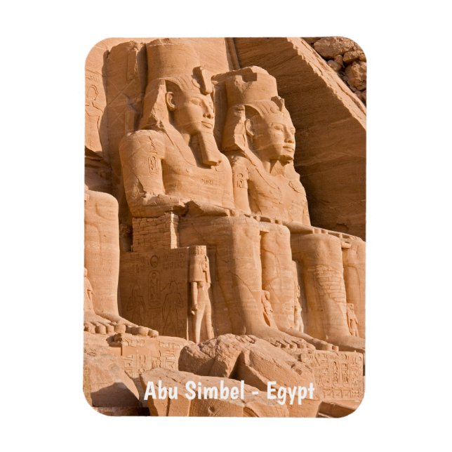 Magnet Flexible Grand Temple d'Abu Simbel - Ramsès II - Égypte (Vertical)