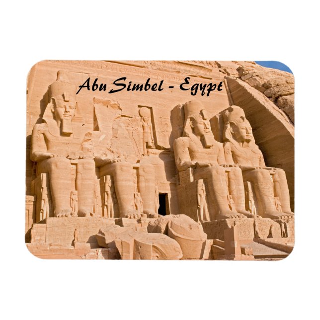 Magnet Flexible Grand Temple d'Abu Simbel - Ramsès II - Égypte (Horizontal)